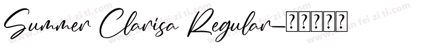 Summer Clarisa Regular字体转换
